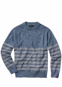 Mey & Edlich Mey & Edlich Herren Kringel-Pullover Blau 93 % Baumwolle, 4 % sonstige Fasern, 3 % Polyamid