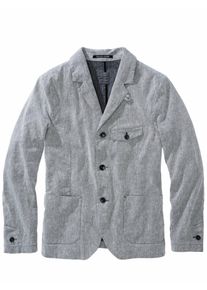 Hannes Roether Herren Sakko par32done Metallic 59 % Leinen, 40 % Baumwolle, 1 % Elasthan