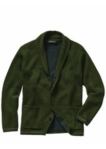 Mey & Edlich Mey & Edlich Herren Feld-und-Flur-Strickjacke Gr&uuml;n 70 % Wolle, 25 % Polyamid, 5 % andere Fasern