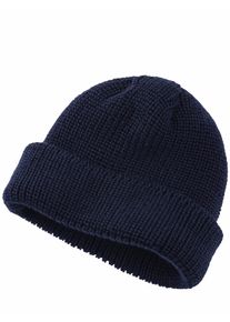 Mey & Edlich Mey & Edlich Herren Dockarbeiter-Wollm&uuml;tze Blau 100 % Wolle