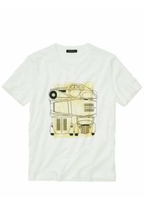 Mey & Edlich Mey & Edlich Herren Phantom-T-Shirt Wei&szlig; 100 % Baumwolle