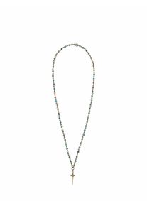 Mey & Edlich Mey & Edlich Herren Talisman-Kette Blau Messing, Jaspis