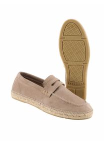 Espadrij Herren Espadrij Penny Loafer Grau Obermaterial: Ziegenleder