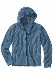 Mey & Edlich Mey & Edlich Herren Waffel-Cardigan Blau 35 % Polyamid, 30 % Wolle, 30 % Viskose, 5 % Kaschmir