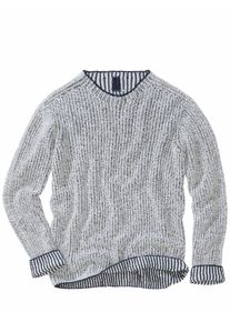 Hannes Roether Herren Pullover ek10man Metallic 62 % Leinen, 33 % Baumwolle, 5 % Polyamid