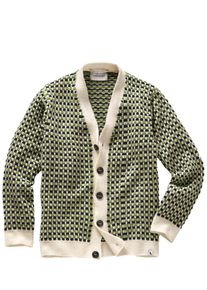 Peregrine Herren Network-Cardigan Beige 100 % Wolle