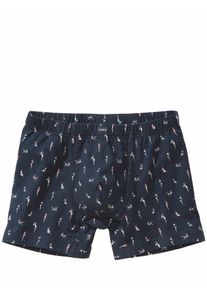 Mey Herren Long-Shorty Pin-up-Doll Blau 94 % Baumwolle, 6 % Elasthan