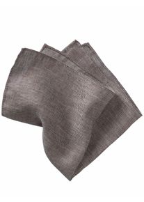 Mey & Edlich Mey & Edlich Herren Kavalier-Einstecktuch Braun Reines Leinen