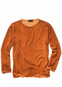 Mey & Edlich Mey & Edlich Herren Schmirgel-Pullover Orange 100 % Baumwolle