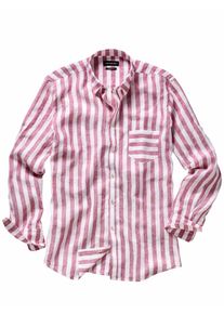Mey & Edlich Mey & Edlich Herren Nonkonformisten-Hemd Rot 100 % Leinen