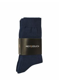 Mey & Edlich Mey & Edlich Herren Treue Socke Sixpack Blau Flach gestrickt