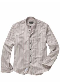 Mey & Edlich Mey & Edlich Herren Basettis Streifenhemd Rot 100 % Baumwolle