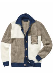 Mey & Edlich Mey & Edlich Herren Silenzio-Cardigan Beige 70 % Wolle, 30 % Acryl