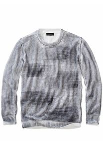 Mey & Edlich Mey & Edlich Herren Airbrush-Pullover Wei&szlig; 100 % Baumwolle