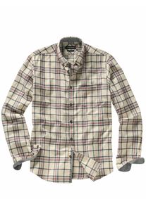 Mey & Edlich Mey & Edlich Herren Seltenes Flanellhemd Beige 100 % Baumwolle