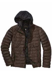 Mey & Edlich Mey & Edlich Herren Flexible Stepplederjacke Braun 100 % Lammnappa