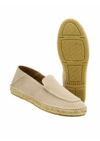 Espadrij Herren Espadrij Slipper Wei&szlig; Obermaterial: Rindleder