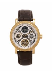 Ingersoll Herren Uhr The Row Braun Edelstahlgeh&auml;use, goldfarben: ca