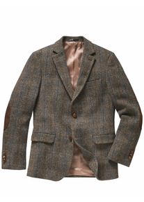 Mey & Edlich Mey & Edlich Herren Harris-Tweed-Sakko Blau 100 % Schurwolle
