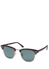 Ray-Ban Herren Sonnenbrille Clubmaster Braun Gr&uuml;n get&ouml;nte Gl&auml;ser (Glasbreite: ca
