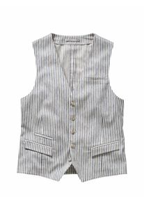 Mey & Edlich Mey & Edlich Herren Weste Riga Sottile Blau 49 % Baumwolle, 31 % Polyester, 19 % Leinen, 1 % Elasthan