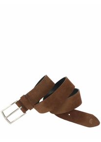 Mey & Edlich Mey & Edlich Herren Handfester G&uuml;rtel Braun Rindleder (Velours)