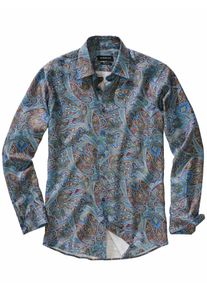 Mey & Edlich Mey & Edlich Herren Vorfreude-Hemd Blau 100 % Viskose