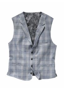 Mey & Edlich Mey & Edlich Herren Sonnenschuss-Weste Blau 55 % Leinen, 45 % Baumwolle