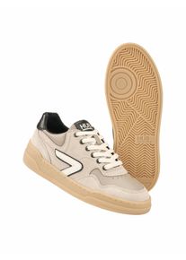 Hub Herren Court-Sneaker Grau Rindleder