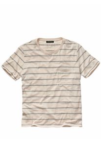 Mey & Edlich Mey & Edlich Herren Sommer-in-der-Tasche-T-Shirt Beige 100 % Baumwolle