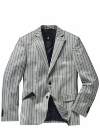 Mey & Edlich Mey & Edlich Herren Streiflings-Anzugsakko Grau 68 % Schurwolle, 30 % Polyester, 2 % Elasthan