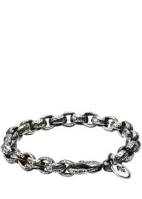 Elfcraft Herren Karabiner-Armband Grau Umfang: ca