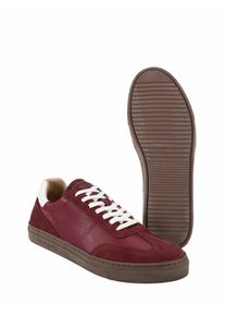 Mey & Edlich Mey & Edlich Herren Schnurstracks-Sneaker Rot Obermaterial, Decksohle und Futter: Rindleder