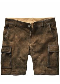 Mey & Edlich Mey & Edlich Herren Kernige Cargo-Shorts Gr&uuml;n 100 % Ziegenvelours