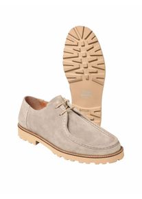 Franz Gustav Herren Veloursleder-Halbschn&uuml;rer Beige Obermaterial: Leder