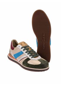 Kamo Gutsu Herren Low-Top-Sneaker Giro 005 Beige 70 % Kalbleder, 20 % Kalbvelours, 10 % Ponyhaar