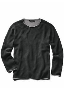 Mey & Edlich Mey & Edlich Herren Schmirgel-Pullover Schwarz 100 % Baumwolle