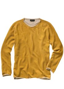 Mey & Edlich Mey & Edlich Herren Schmirgel-Pullover Gelb 100 % Baumwolle