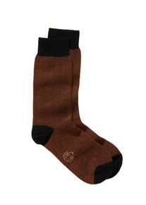 Mey & Edlich Mey & Edlich Herren Socke Milano Orange 70 % Baumwolle, 20 % Polyamid, 10 % Kaschmir