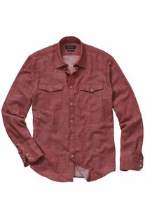 Mey & Edlich Mey & Edlich Herren Staubfreies Westernshirt Rot 85 % Baumwolle, 15 % Leinen