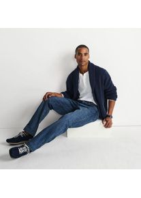LANDS' END Classic Fit Denim-Jeans mit Stretch, Herren,  Blau, Baumwoll-Mischung, by Lands' End