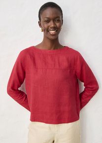 bonprix Tunika aus reinem Leinen, rot, Gr.52, moderne Leinen-Tunika hinten am R&uuml;cken zum Binden, aus Leinen