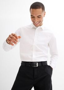 bonprix B&uuml;gelarmes Business-Hemd in Regular Fit, wei&szlig;, Gr.39/40 (M), Gepflegtes Hemd aus Baumwolle, 100% Baumwolle