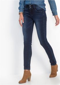 bonprix Slim-Jeans High Waist Shaping-Ultra-Soft, blau, Gr.42, Legere Stretch-Jeans mit figurformendem Effekt, gut geeignet f&uuml;r das Homeoffice, 71% Baumwolle