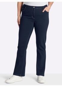 sheego Gro&szlig;e Gr&ouml;&szlig;en Bootcut-Jeans im 5-Pocket-Stil, dark blue, Gr&ouml;&szlig;e 50 - Damen