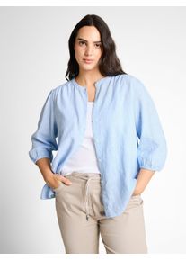 Tom Tailor sheego Gro&szlig;e Gr&ouml;&szlig;en Schluppenbluse, fjord blue irregular stripe, Gr&ouml;&szlig;e 44 - Damen