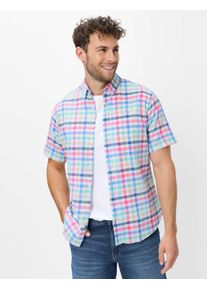 Brax Herren Hemd Style DAN raspberry, Rosa, Gr. L