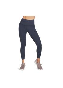Skechers Performance GOWALK Trage Hohe Taille 7/8 Nylon Damen Blau Sportleggings
