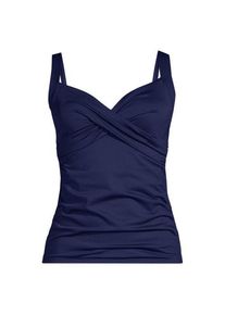 LANDS' END Tankinitop CHLORRESISTENT mit V-Ausschnitt in F-Cup, Damen,  Schwarz, Nylon-Mischung, by Lands' End