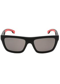 HUGO BOSS &ndash; Sonnenbrille mit polarisierten Gl&auml;sern in Mattschwarz und Grau